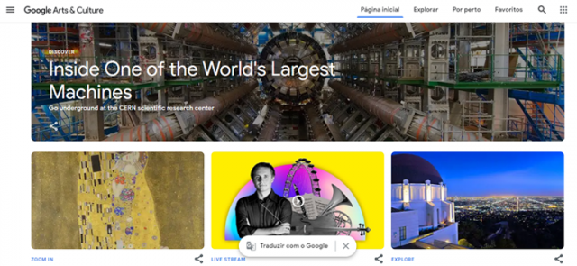 museus virtuais google arts and culture